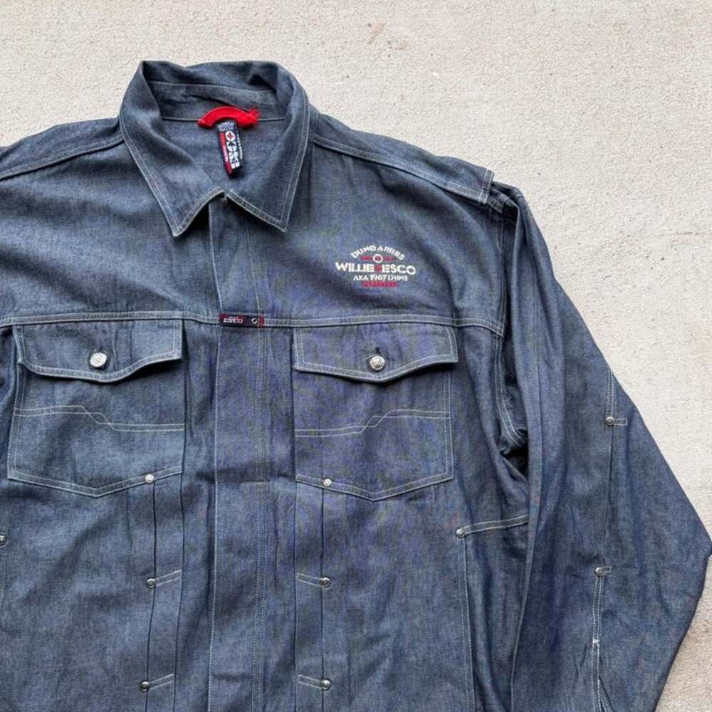 Vintage willie esco denim jacket 2XL